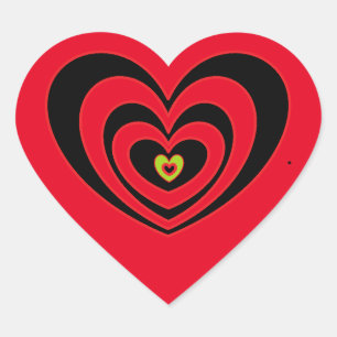 Adesivo Coração Autocolantes personalizados para painéis de Laptop