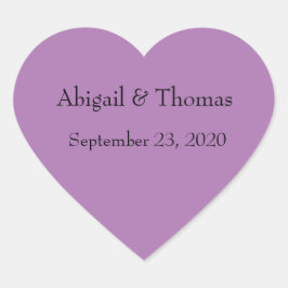 Adesivo Coração Autocolantes roxos personalizados