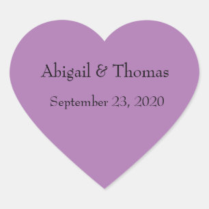 Adesivo Coração Autocolantes roxos personalizados