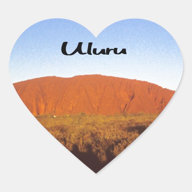 Adesivo Coração Ayres Rock (Frente)