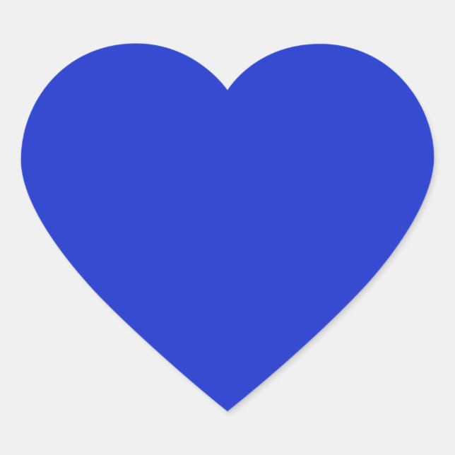 Adesivo Coração Azul Real Simples (Frente)