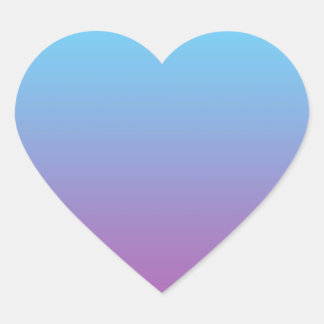 Adesivo Coração Azul & Roxo