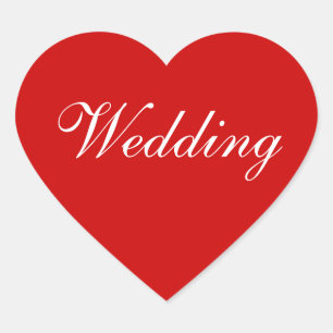 Adesivo Coração Balão convidado personalizado vermelho