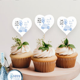 Adesivo Coração Balões azuis de Festa de aniversário namorados e c