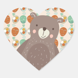 Adesivo Coração Balões de ar quente Whimsic