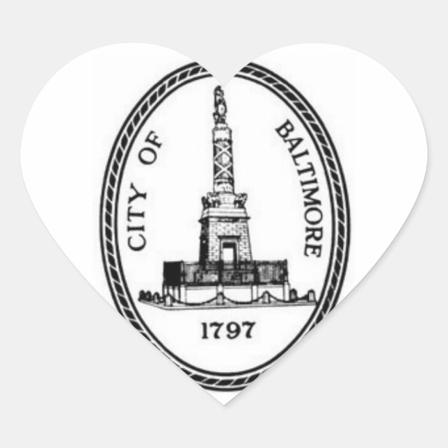 Adesivo Coração Baltimore Seal (Frente)