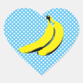 Adesivo Coração Bananas