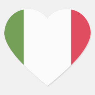 Adesivo Coração Bandeira de Italia - Twitter do emoji