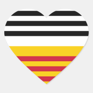Adesivo Coração Bandeira do mergulhão-do-norte Zand op