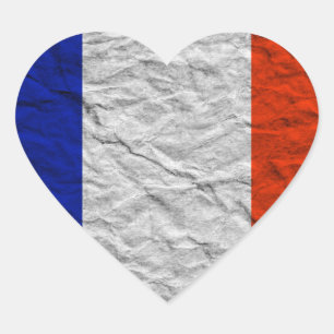 Adesivo Coração bandeira frança