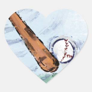 ADESIVO CORAÇÃO BASEBALL