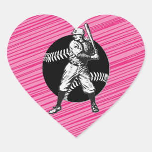 Adesivo Coração Baseball:Vintage Heart Sticker