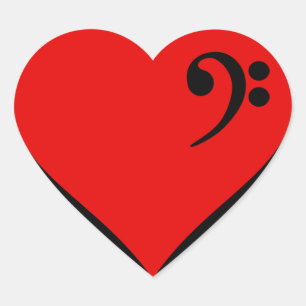 Adesivo Coração Bass Heart