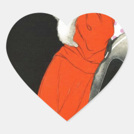 Adesivo Coração batente de polkadots