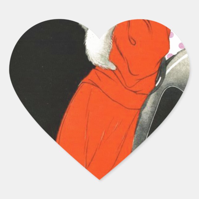 Adesivo Coração batente de polkadots (Frente)