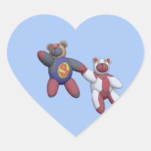 Adesivo Coração BearKon
