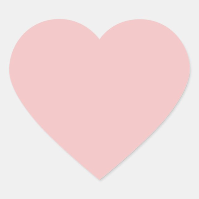 Adesivo Coração Bebê rosa (cor sólida) (Frente)
