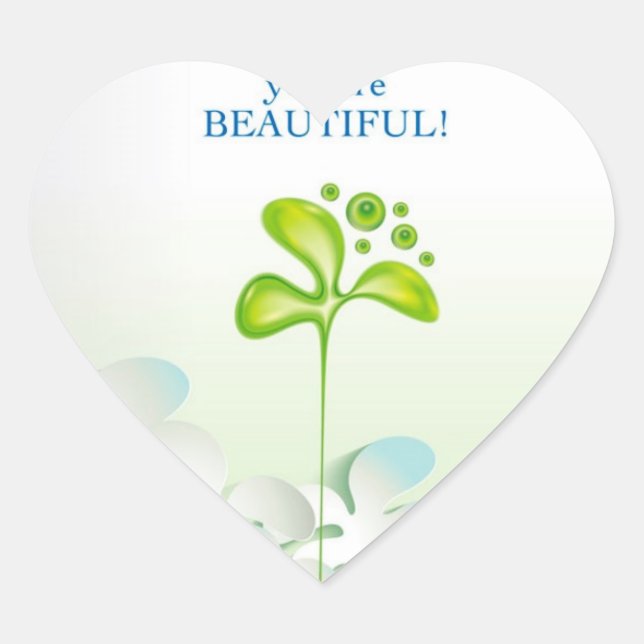 Adesivo Coração Bela Vinheta (Frente)