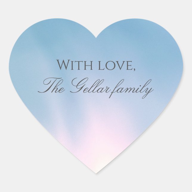 Adesivo Coração Bela Vinheta de Amor (Frente)