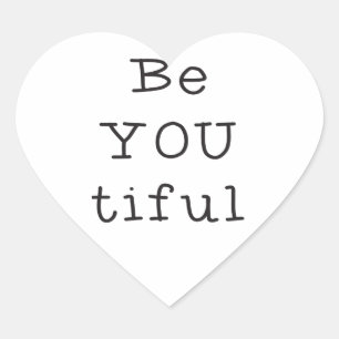 Adesivo Coração BeYOUtifuL