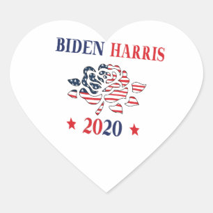 Adesivo Coração Biden Harris 2020