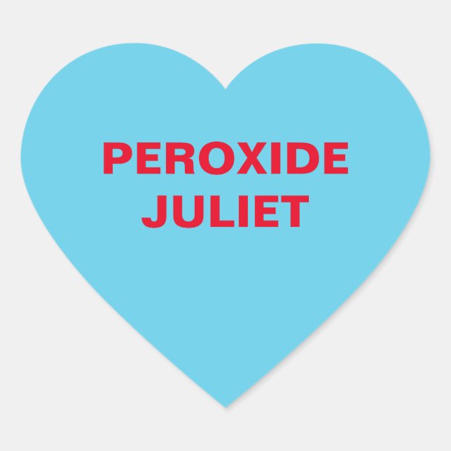 Adesivo Coração Blue Candy Heart (Frente)