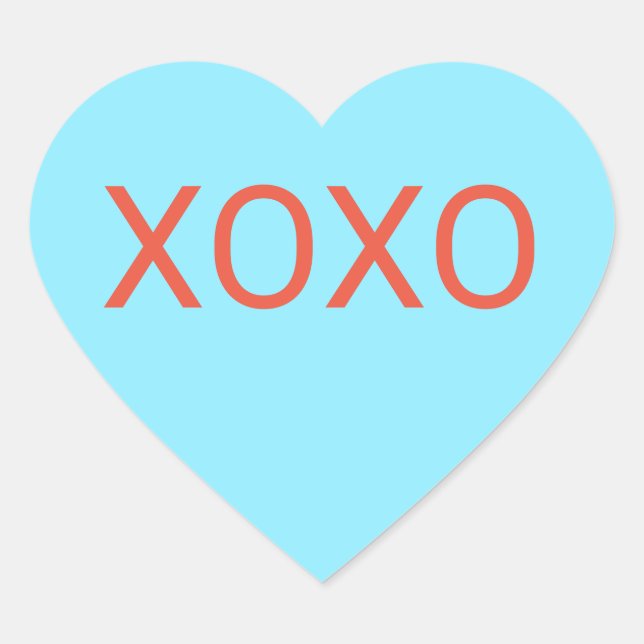 Adesivo Coração Blue Heart Candy (Frente)