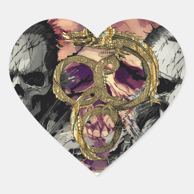 Adesivo Coração boa arte. (Frente)