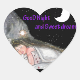 Adesivo Coração Boa Noite