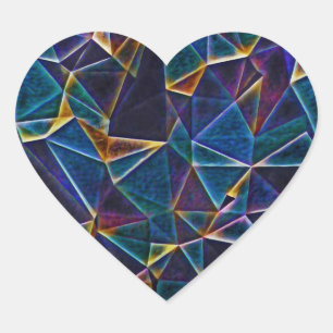 Adesivo Coração Bolhas quebradas