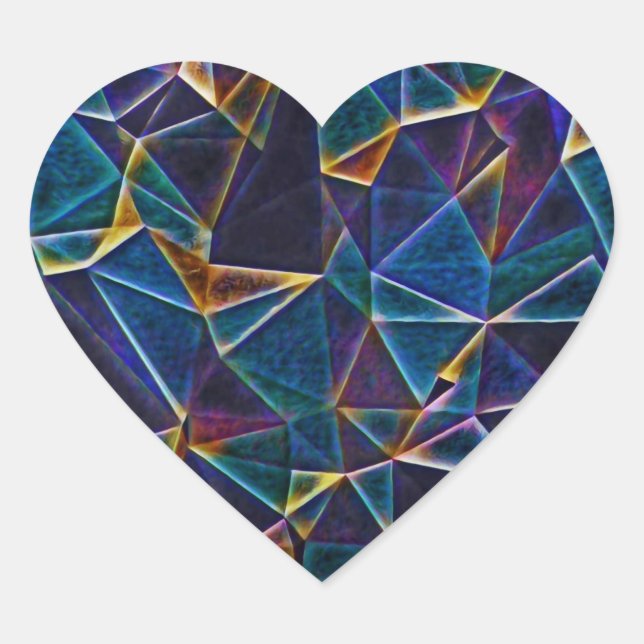 Adesivo Coração Bolhas quebradas (Frente)