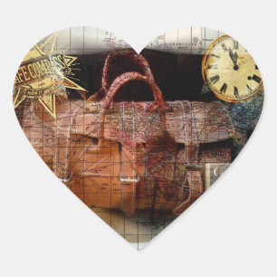 Adesivo Coração Bon Voyage