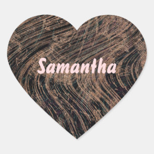 Adesivo Coração Bonito Marble