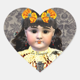 Adesivo Coração Bonito Vampire Doll Sticker