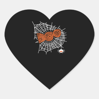 Adesivo Coração Boo Spider Web Engraçado com Engraçado na Web