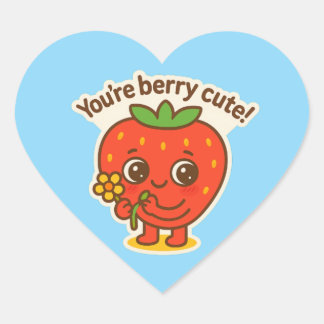 Adesivo Coração Botão Bonito Berry