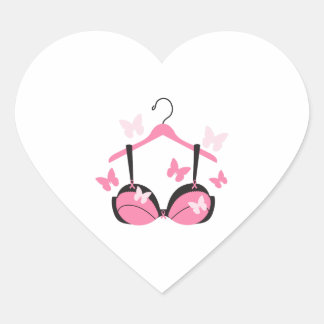Adesivo Coração Bra do Cancer da mama