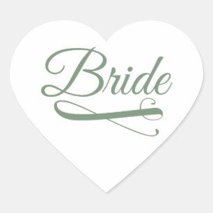 Adesivo Coração Bride Flourish Green