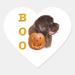 Adesivo Coração Brown Halloween BOO, Terra Nova