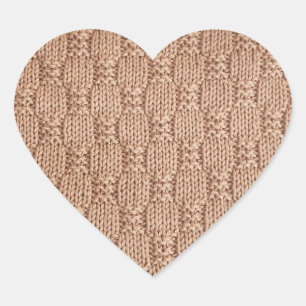 Adesivo Coração Bubble Knit Stitch Patterch de Shirley Taylor