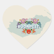 Budapeste, Hungria Heart Sticker