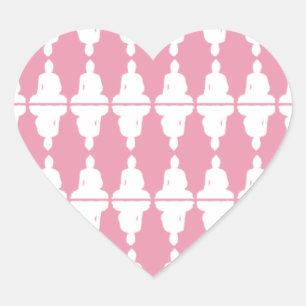 Adesivo Coração Buddha Heart