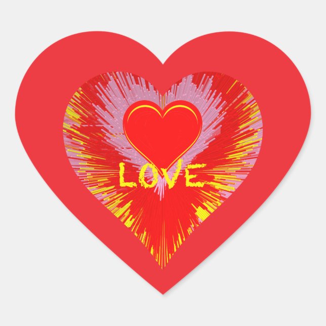 Adesivo Coração Bursting Heart (Frente)