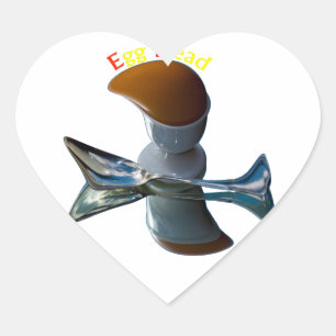 Adesivo Coração Cabeça de Ovo Designs Quirky