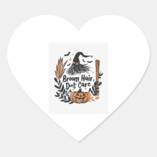 Adesivo Coração Cabelo de vassoura, não se importe