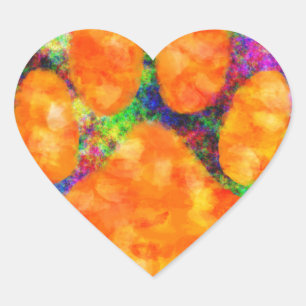 Adesivo Coração Cachorro Cachorro Imprimir Aquarela