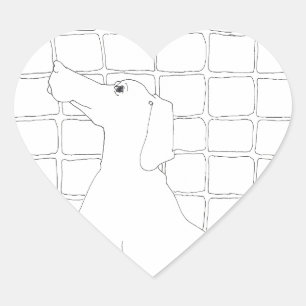 Adesivo Coração Cachorro Original Desenho Chinês Ano 2018 Pau 6