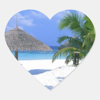 Adesivo Coração Cadeira de Praia - Felicidade de Verão