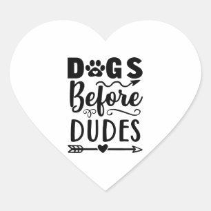 Adesivo Coração Cães antes dos Dudos