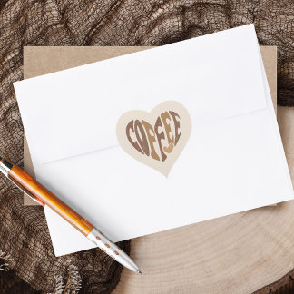 Adesivo Coração Café Lover